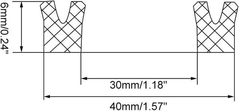 uxcell Hydraulic Seal, Piston Shaft U32i PU Oil Sealing O-Ring, 30mm x 40mm x 6mm in Saudi Arabia