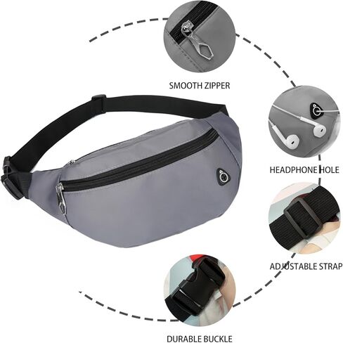 حزم فاني للرجال النساء مقاومة للماء المشي لمسافات طويلة محافظ الخصر حزمة حقيبة الهاتف حزمة تحمل جميع الهواتف لتشغيل المشي السفر in Kuwait