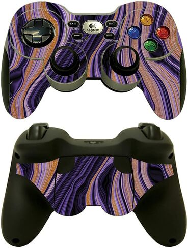 MightySkins Skin Compatible with Logitech Wireless Gamepad F710 - Color Splash | Protective, Durable, and Unique Vinyl Decal wrap Cover | Easy to Apply, Remove, and Change Styles | Made in The USA in Saudi Arabia