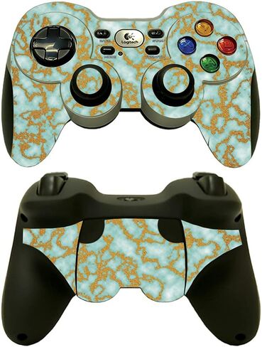 MightySkins Skin Compatible with Logitech Wireless Gamepad F710 - Color Splash | Protective, Durable, and Unique Vinyl Decal wrap Cover | Easy to Apply, Remove, and Change Styles | Made in The USA in Saudi Arabia