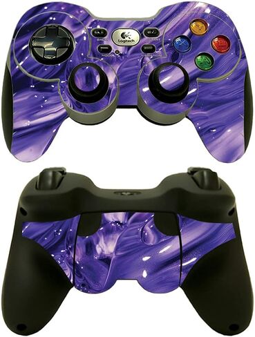 MightySkins Skin Compatible with Logitech Wireless Gamepad F710 - Color Splash | Protective, Durable, and Unique Vinyl Decal wrap Cover | Easy to Apply, Remove, and Change Styles | Made in The USA in Saudi Arabia