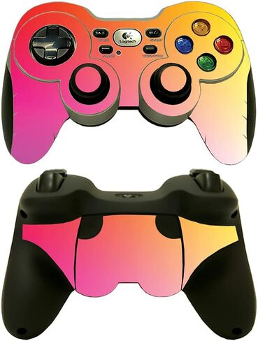 MightySkins Skin Compatible with Logitech Wireless Gamepad F710 - Color Splash | Protective, Durable, and Unique Vinyl Decal wrap Cover | Easy to Apply, Remove, and Change Styles | Made in The USA in Saudi Arabia