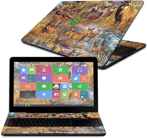 MightySkins Skin Compatible with Razer Blade Pro 17" - Artic Camo | Protective, Durable, and Unique Vinyl Decal wrap Cover | Easy to Apply, Remove, and Change Styles | Made in The USA in Saudi Arabia