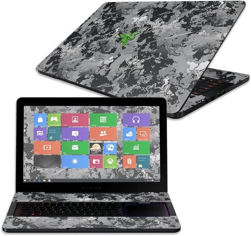 MightySkins Skin Compatible with Razer Blade Pro 17" - Artic Camo | Protective, Durable, and Unique Vinyl Decal wrap Cover | Easy to Apply, Remove, and Change Styles | Made in The USA in Saudi Arabia