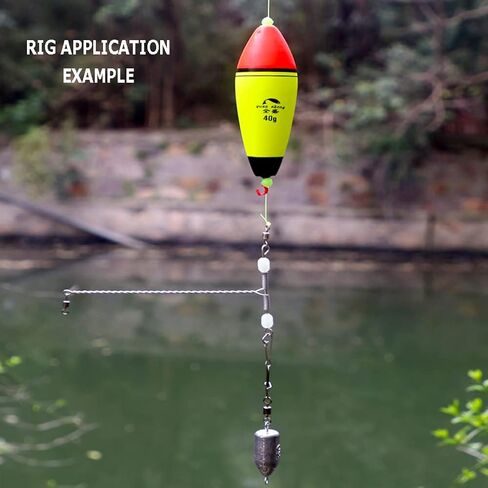 10 قطع من FASPLORE 4 مقاسات من عوامات الصيد والبوبرز تأتي مع 10 قطع من أعواد الصيد المتوهجة المطلية بالمطاط من إسفنج EVA بوزن 1 أونصة، 2/3 أونصة، 1/3 أونصة، 1/6 أونصة. in Kuwait
