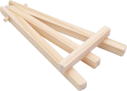10 Pcs Wooden Easels Mini Easel Stand Small Easels for Display Tripod Cards Stand Art Craft Display Easels(5 Inch) in Saudi Arabia