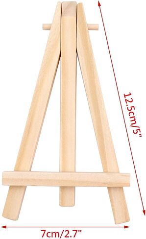 10 Pcs Wooden Easels Mini Easel Stand Small Easels for Display Tripod Cards Stand Art Craft Display Easels(5 Inch) in Saudi Arabia