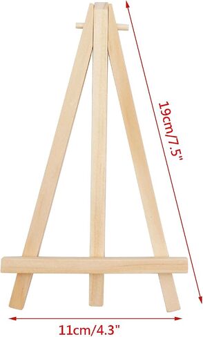10 Pcs Wooden Easels Mini Easel Stand Small Easels for Display Tripod Cards Stand Art Craft Display Easels(5 Inch) in Saudi Arabia
