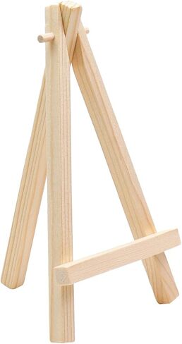 10 Pcs Wooden Easels Mini Easel Stand Small Easels for Display Tripod Cards Stand Art Craft Display Easels(5 Inch) in Saudi Arabia