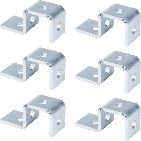 6 قطع مكونة من 4 فتحات لدعم الأكواب لقناة تبختر 1-5/8 بوصة، ودعامة توصيل على شكل جناح 4 فتحات، تقبل مسمار 1/2 بوصة، سمك 5.6 مم in Kuwait