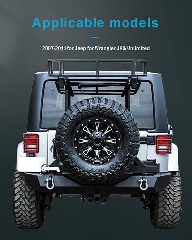 cciyu for Jeep Tail Light Protectors Black Rear Tail Light Covers Guards Protectors Fit for 2007-2017 for Jeep Wrangler JK Tail Light Guards Cover in Saudi Arabia