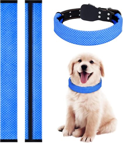 Zestbina Dog Cooling Bandana,Pet Ice Scarfs,Dog Breathable Dissipation Collar,Collar Partner,Essential Summer Pet Supplies,Fit 99% Dog Collars,for Dog Calming Hot Weather,2 Pack in Saudi Arabia
