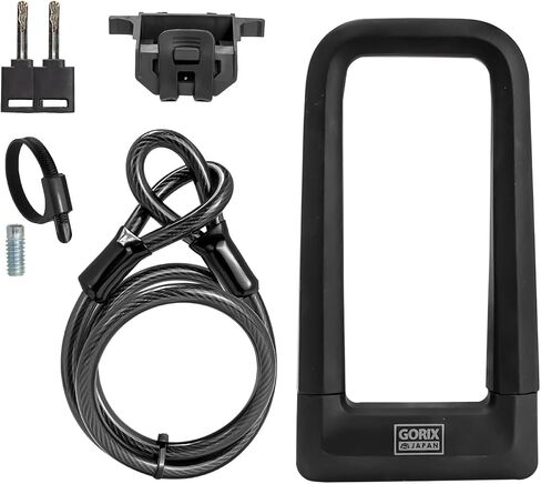 دراجة GORIX على شكل حرف U قفل سلكي عالي القوة ومضاد للسرقة دراجة طريق MTB (GL-ULOCK) in Saudi Arabia