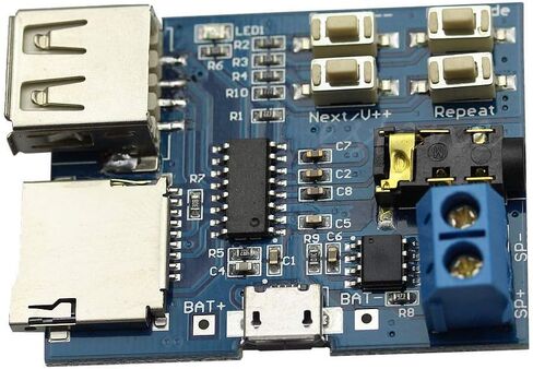 محرك فلاش USB MP3، مشغل بطاقة SD TF، وحدة لوحة مكبر للصوت بدون فقدان من Envistia Mall in Kuwait