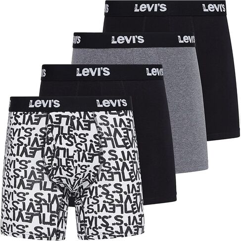 Levi's Mens Boxer Briefs Breathable Stretch Underwear 4 Pack in Saudi Arabia
