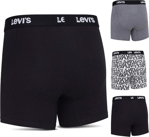 Levi's Mens Boxer Briefs Breathable Stretch Underwear 4 Pack in Saudi Arabia