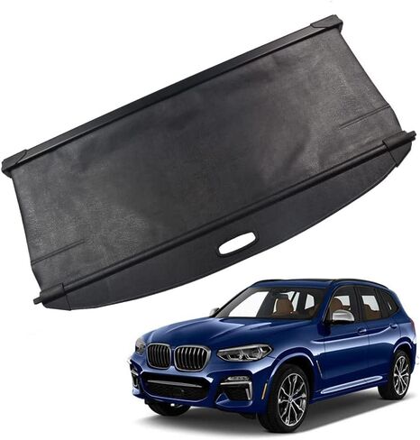 Marretoo لسيارات BMW X3 غطاء البضائع 2018 2019 2020 2021 2022 لسيارات BMW X3 ملحقات أسود قابل للسحب غطاء صندوق السيارة الأمن درع الظل in Saudi Arabia