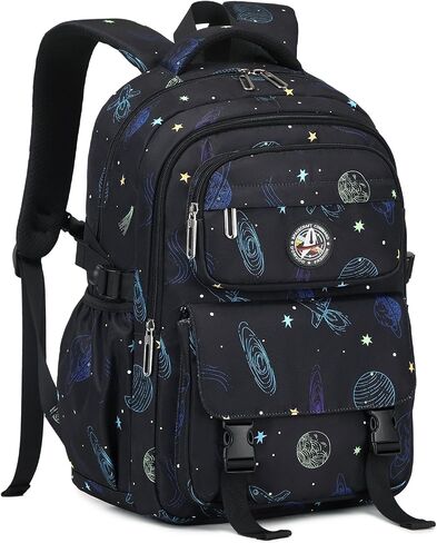 Kids Backpack, Cartoon Space Boys School Backpack, Bookbag for Primary Elementary Middle School, Age 6-14 Years Old,Gray in Saudi Arabia