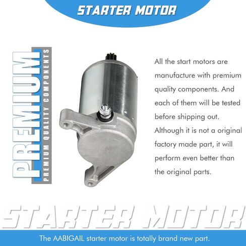 Starter Replacement for Select 1987-2013 Yamaha 350 Raptor, Big Bear, Warrior, Kodiak 1UV8180050, 1UY8180051, 1UY8189000, 1YW-81800-50, 128000-3760, ND2280009310, 41054018, SMU0065 in Saudi Arabia