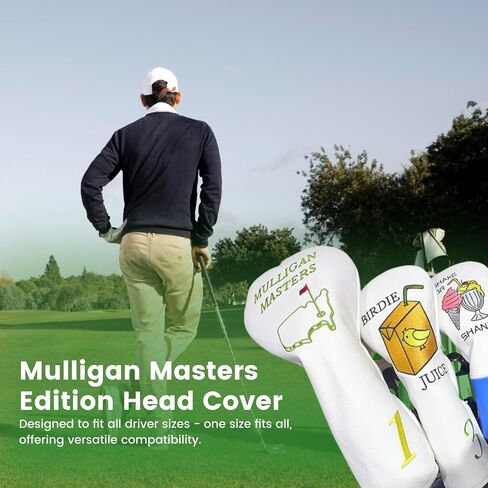Lucky Links Premium Leather Golf Mallet and Driver Cover - Ultimate Club Protection with Plush Interior, Universal Fit, 3 Putt Masters Designed for Enthusiasts in Saudi Arabia