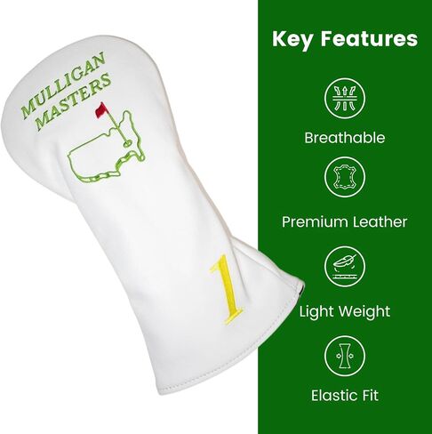 Lucky Links Premium Leather Golf Mallet and Driver Cover - Ultimate Club Protection with Plush Interior, Universal Fit, 3 Putt Masters Designed for Enthusiasts in Saudi Arabia