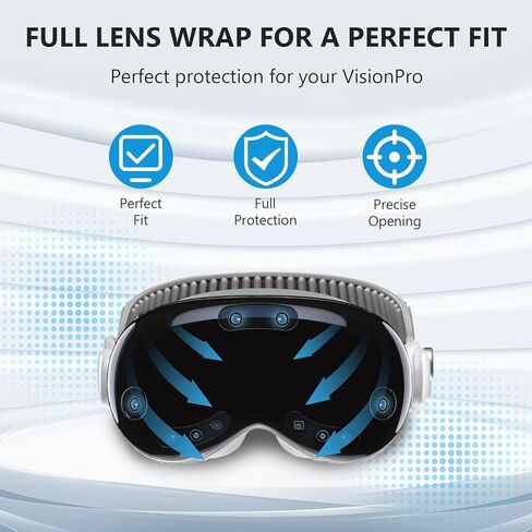غطاء حماية من oyeftp Vision Pro، حافظة واقية من مادة TPU، حافظة VR Pro مضادة للخدش ومضادة للصدمات وخفيفة الوزن وشفافة لسماعات الواقع الافتراضي، حافظة نظارات VR Pro غطاء واقي للشاشة الأمامية in Kuwait