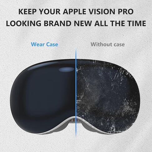 غطاء حماية من oyeftp Vision Pro، حافظة واقية من مادة TPU، حافظة VR Pro مضادة للخدش ومضادة للصدمات وخفيفة الوزن وشفافة لسماعات الواقع الافتراضي، حافظة نظارات VR Pro غطاء واقي للشاشة الأمامية in Kuwait