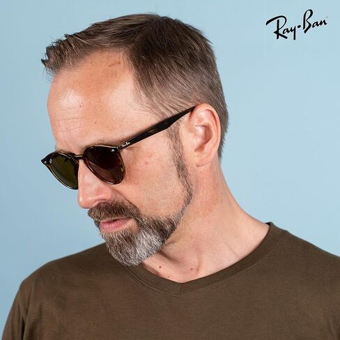Ray-Ban RB2180 Round Shape Sunglasses With Eyewear Kit Bundle - High Bridge Fit - Ideal Formal and Casual Wear Retro Sunglasses in Saudi Arabia