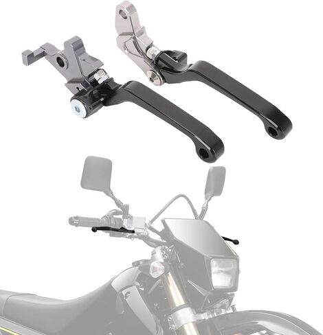 دراجة نارية دواسة فرامل عتلات محورية مجموعة قابل للتعديل باستخدام الحاسب الآلي ل DRZ400 DRZ400S DRZ400SM DRZ400E 00-23 DR250R 97-00 DR200S 15-19 الترابية دراجة الطرق غير الممهدة الأسود in Kuwait