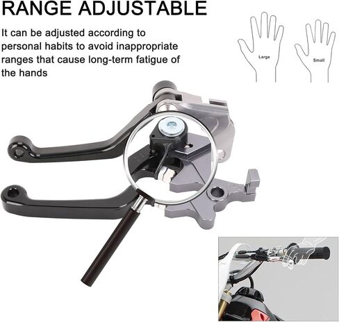 دراجة نارية دواسة فرامل عتلات محورية مجموعة قابل للتعديل باستخدام الحاسب الآلي ل DRZ400 DRZ400S DRZ400SM DRZ400E 00-23 DR250R 97-00 DR200S 15-19 الترابية دراجة الطرق غير الممهدة الأسود in Kuwait