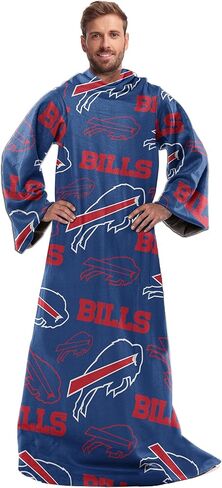 غطاء مريح من Northwest NFL Buffalo Bills Toss Silk Touch بأكمام 48 بوصة × 71 بوصة in Kuwait