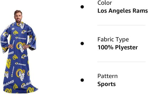 غطاء مريح من Northwest NFL Buffalo Bills Toss Silk Touch بأكمام 48 بوصة × 71 بوصة in Kuwait