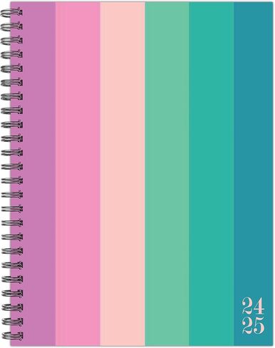 Willow Creek Press Cabana Stripe Academic July 2024 - June 2025 Softcover Spiral-Bound Weekly Planner (6.5" x 8.5") in Saudi Arabia