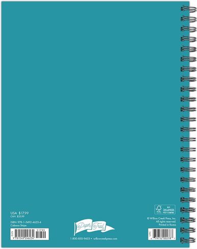 Willow Creek Press Cabana Stripe Academic July 2024 - June 2025 Softcover Spiral-Bound Weekly Planner (6.5" x 8.5") in Saudi Arabia
