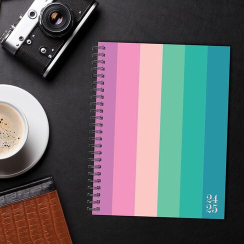 Willow Creek Press Cabana Stripe Academic July 2024 - June 2025 Softcover Spiral-Bound Weekly Planner (6.5" x 8.5") in Saudi Arabia