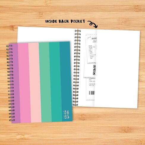 Willow Creek Press Cabana Stripe Academic July 2024 - June 2025 Softcover Spiral-Bound Weekly Planner (6.5" x 8.5") in Saudi Arabia