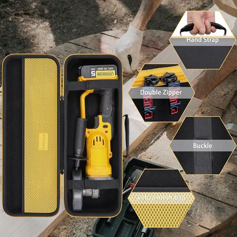 khanka Hard Travel Case Replacement for DEWALT DCG412B 20V MAX 4-1/2 Inch Angle Grinder Tool, Cordless,Case Only. in Saudi Arabia
