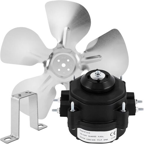 محرك مروحة ثلاجة كونفلاي 115 فولت 60 هرتز 15 وات 0.33 أمبير 1500 دورة في الدقيقة محرك مروحة مكثف للثلاجة، محرك مروحة تبريد موفر للطاقة لمعدات التبريد، مبردات المشروبات (15، واط) in Kuwait