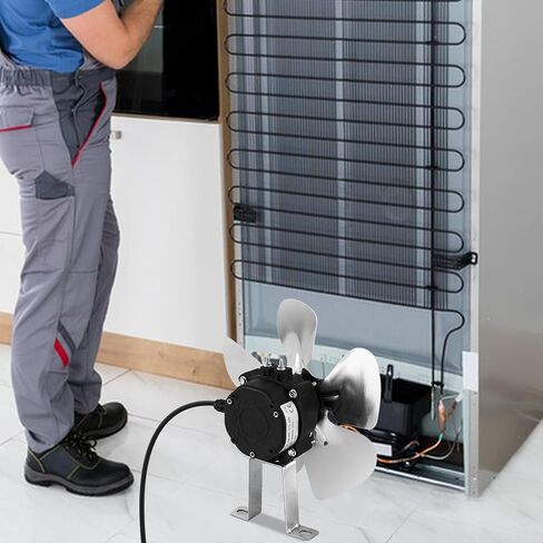 محرك مروحة ثلاجة كونفلاي 115 فولت 60 هرتز 15 وات 0.33 أمبير 1500 دورة في الدقيقة محرك مروحة مكثف للثلاجة، محرك مروحة تبريد موفر للطاقة لمعدات التبريد، مبردات المشروبات (15، واط) in Kuwait