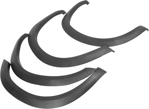DNA MOTORING WF-81018-MBK OE Style Fender Flare Cover عجلة حامي 4 قطعة/المجموعة متوافق مع 10-18 دودج رام 2500 3500 in Saudi Arabia