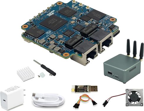 Banana Pi BPI-R3 Mini Wi-Fi 6 Open Source OpenWRT Router Board, Wireless Dual-Band Mini WiFi Router, MediaTek MT7986 (Filogic 830) CPU, Support 5X GbE and 2X 2.5GbE SFP for NAS Smart Home Gateway in Saudi Arabia