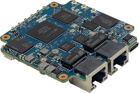 Banana Pi BPI-R3 Mini Wi-Fi 6 Open Source OpenWRT Router Board, Wireless Dual-Band Mini WiFi Router, MediaTek MT7986 (Filogic 830) CPU, Support 5X GbE and 2X 2.5GbE SFP for NAS Smart Home Gateway in Saudi Arabia