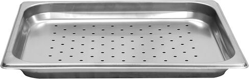 Thunder Group STPA3121PF Steam Table Pan, 1/2 Size, Perforated, 1-1/4" deep, Anti-jam, 24 Gauge, 18/8 Stainless Steel, NSF (Made in China), Pack of 12 in Saudi Arabia