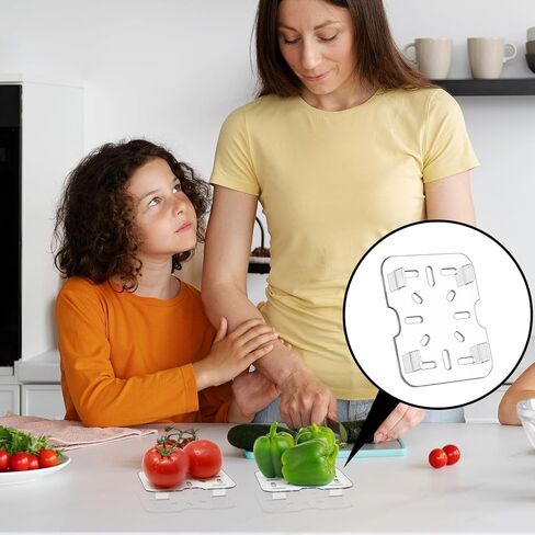 16 قطعة من رف التصريف البلاستيكي مقاس 1/6 وعاء طعام، صينية تصريف من الأكريليك الشفاف لمطبخ الفندق التجاري in Kuwait