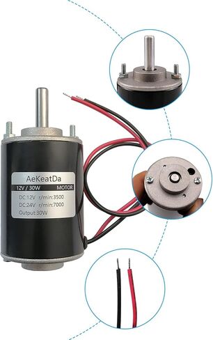 AeKeatDa محرك مغناطيسي دائم عالي السرعة بقدرة 30 وات، محرك تروس كهربائي قابل للعكس 12 فولت/24 فولت in Kuwait