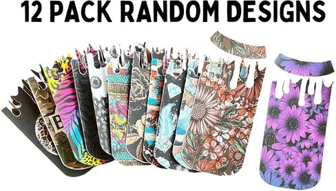 بالتنقيط يمكن طويل القامة الصبي Cardstock Freshie قطع التصاميم | 12 قطعة مختلطة عشوائية | جولات من البطاقات لعلب صودا البيرة، قالب من السيليكون الطازج، آمن للاستخدام في الفرن، شموع السيارة، تصميمات ورقية in Saudi Arabia