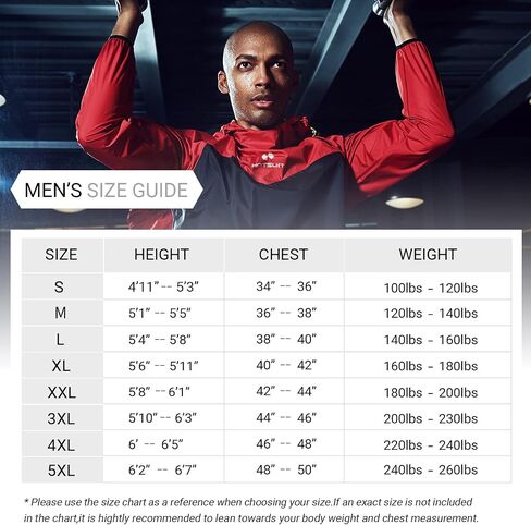 HOTSUIT Sauna Jacket for Men Weight Loss Workout Vest Sauna Shirts, Red, L in Saudi Arabia