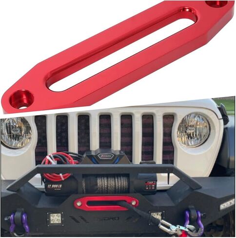STANDOUTELROAL (Black) Hawse Style Winch Fairlead, Car Hawse Winches Fairlead for Automotive Anchor Cables ATV 3000-4000 lb Winch,4.88 inch (124mm) Mount Smooth in Saudi Arabia