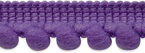 حواف من The Yard Lorlana Baby Pompom Fringe 3/8 بوصة | لافندر | (قص 5 ياردة) in Saudi Arabia