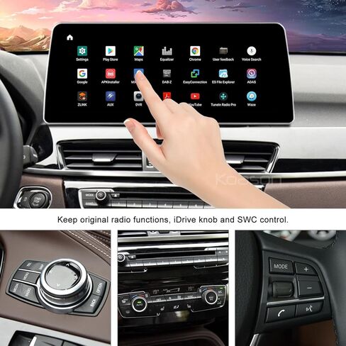 12.3 بوصة 8 + 128 جيجابايت Android13 شاشة ترقية عرض 4G LTE مشغل وسائط متعددة لاسلكي CarPlay نظام تحديد المواقع والملاحة لسيارات BMW X1 F48 (2016-2017) NBT in Kuwait